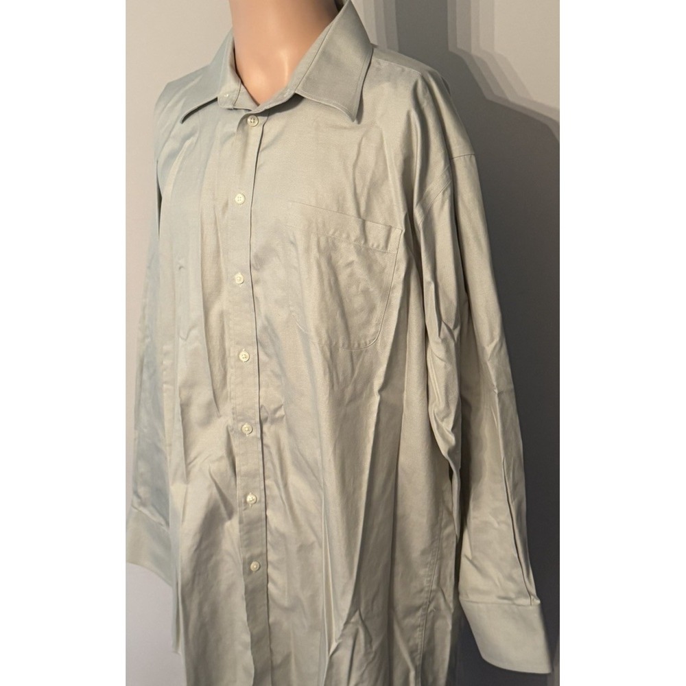 Nautica Mens 17 x 32/33 Button Down Cotton Dress Shirt - Picture 3 of 5